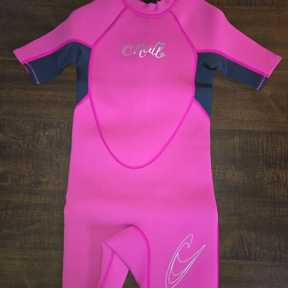 O'Neill Reactor Toddler 2MM Spring Wetsuit Berry/Slate (5127G)-NEW-SIZES 3,4 & 6 - Picture 3 of 7